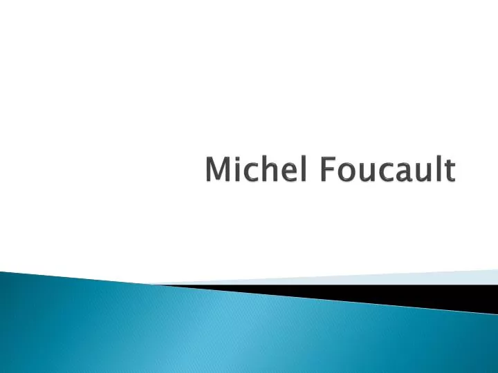 michel foucault