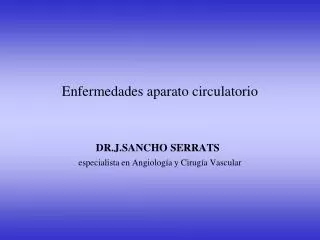 enfermedades aparato circulatorio