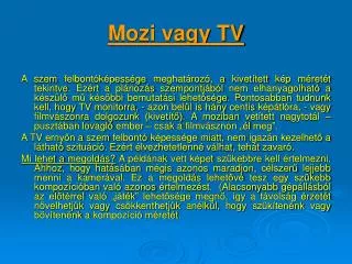 mozi vagy tv