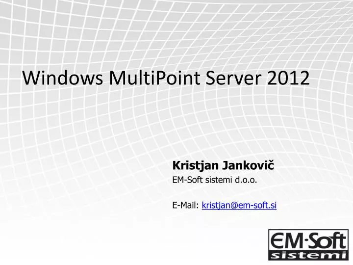 windows multipoint server 2012