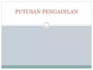 putusan pengadilan