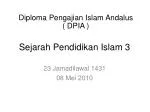 Sejarah Pendidikan Islam 3 - slide 1