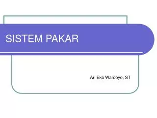 sistem pakar