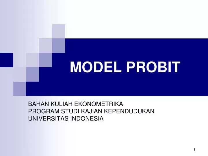 model probit