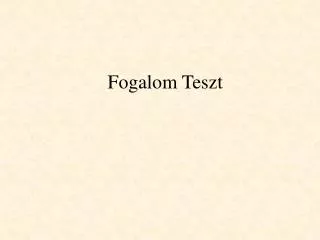fogalom teszt