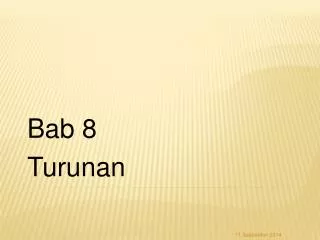 bab 8 turunan