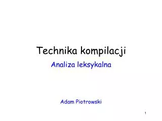 technika kompilacji