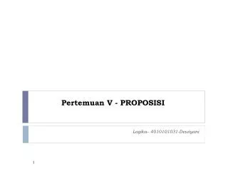 pertemuan v proposisi