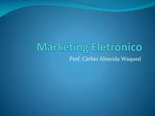 marketing eletr nico