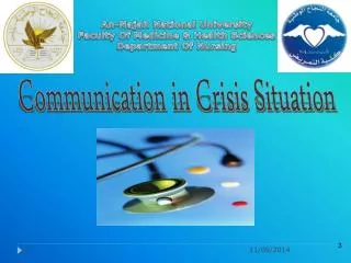Communication in Crisis Situation