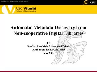 Automatic Metadata Discovery from Non-cooperative Digital Libraries