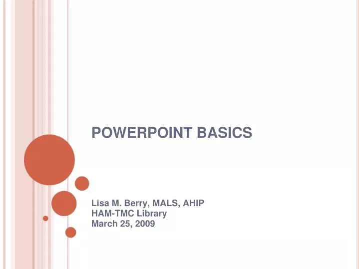 powerpoint basics