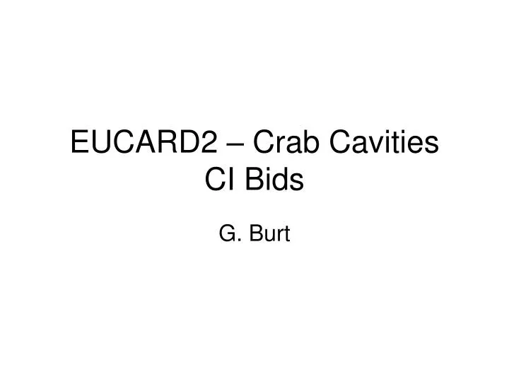 eucard2 crab cavities ci bids