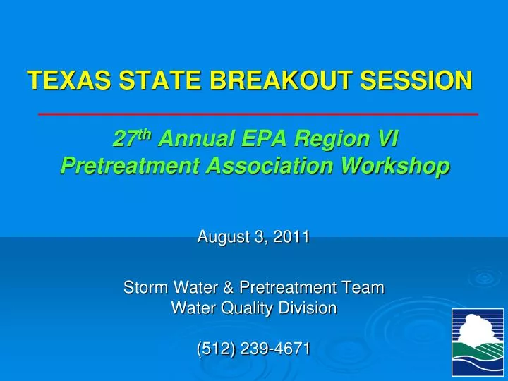 texas state breakout session