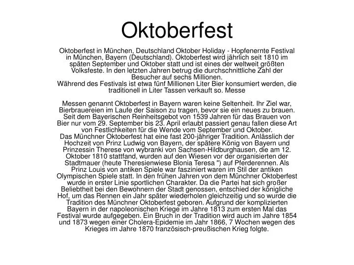 oktoberfest