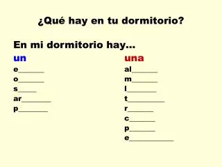 qu hay en tu dormitorio
