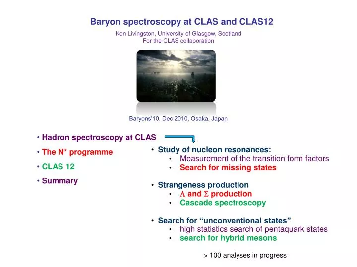 baryon spectroscopy at clas and clas12