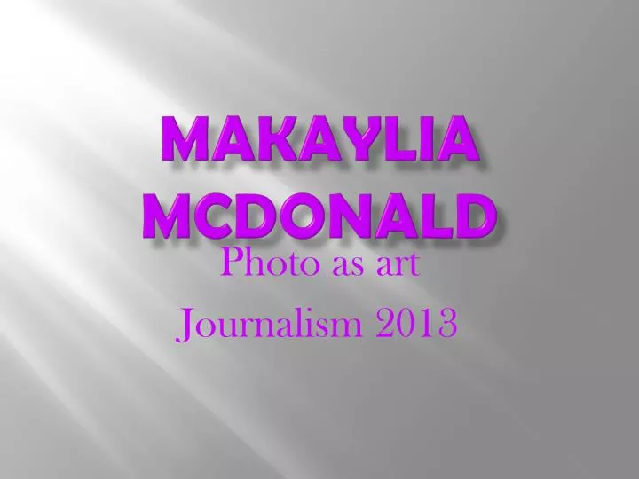makaylia mcdonald
