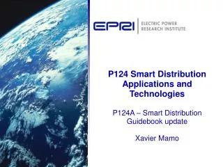 Smart Distribution Applications and Technology