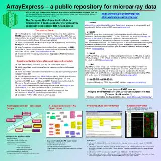 ebi.ac.uk/arrayexpress/ ebi.ac.uk/microarray/