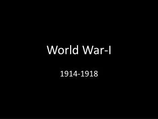 World War-I