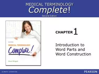 Introduction to Word Parts and Word Construction