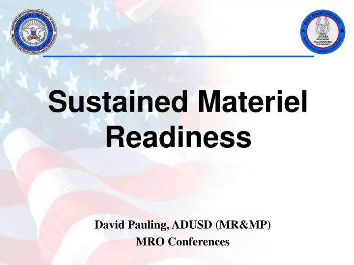 sustained materiel readiness