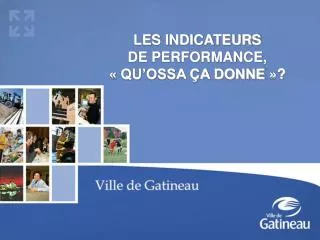 les indicateurs de performance qu ossa a donne