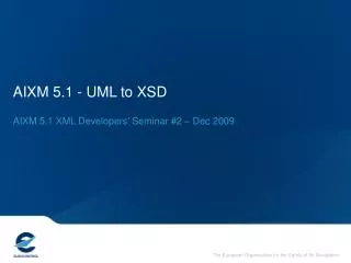 AIXM 5.1 - UML to XSD
