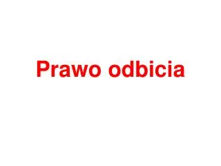 Prawo odbicia