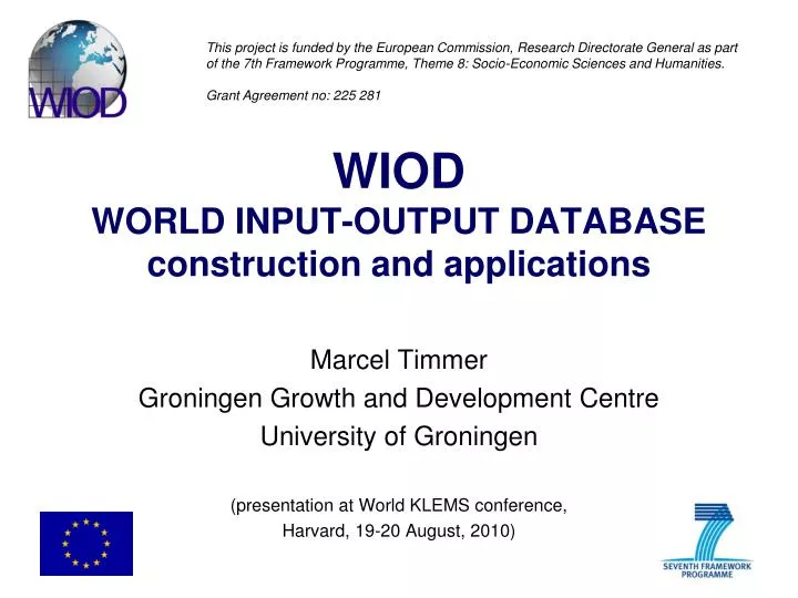 wiod world input output database construction and applications