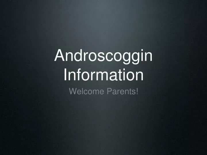 androscoggin information