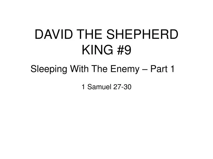 david the shepherd king 9