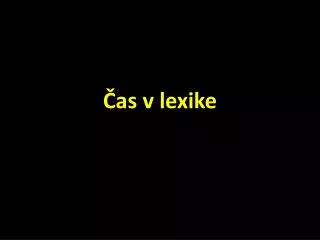 as v lexike