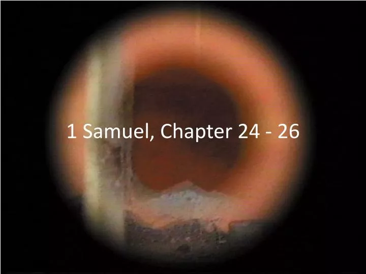 1 samuel chapter 24 26