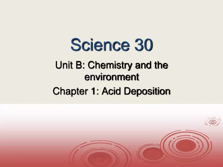 science 30