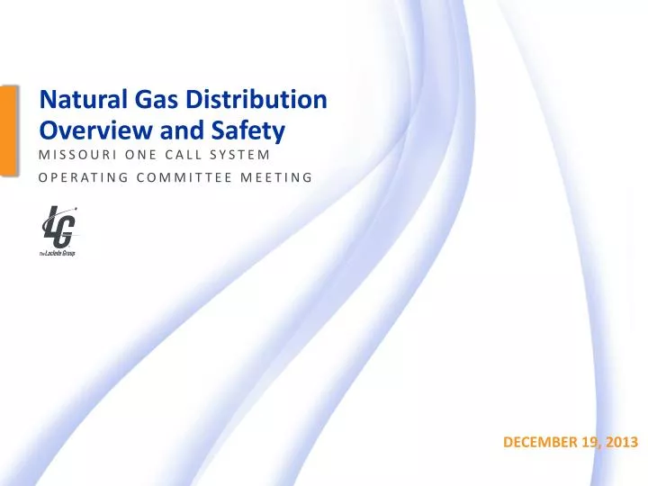 natural gas distribution overview and safety