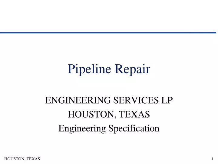 pipeline repair