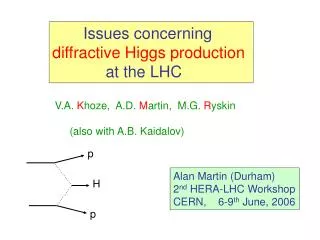 Issues concerning diffractive Higgs production at the LHC
