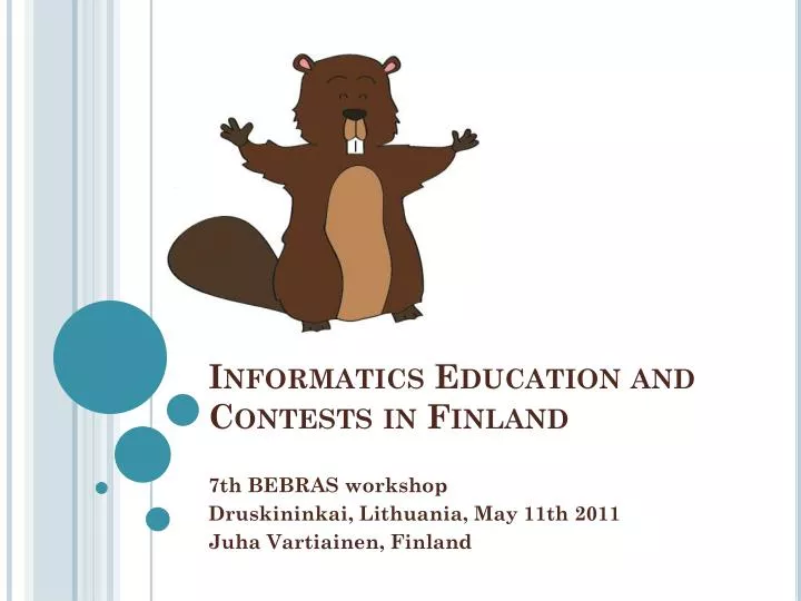 informatics education and contests in finland