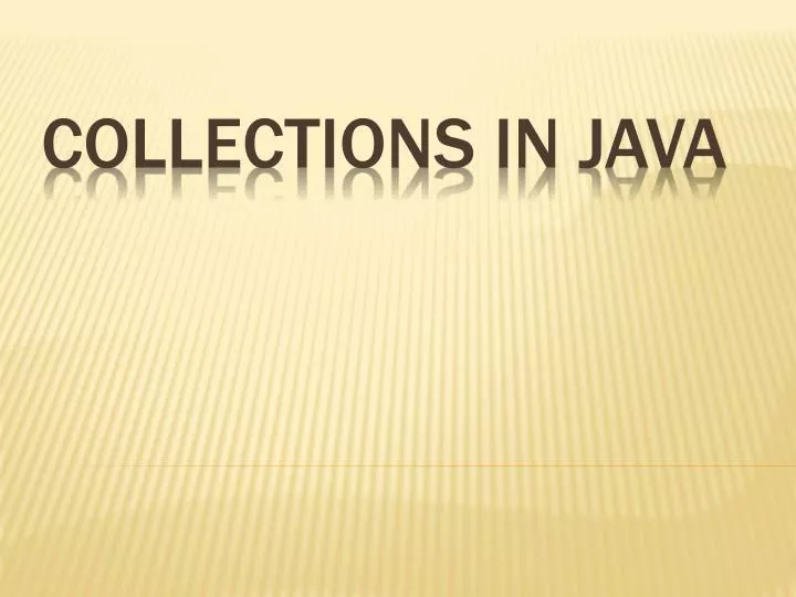 collections in java