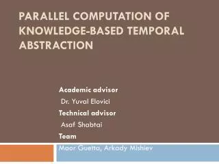 Parallel Computation of Knowledge-Based Temporal Abstraction