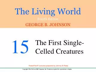 15.1 Origin of Life