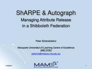 ShARPE &amp; Autograph