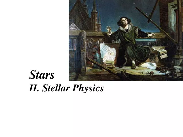 stars ii stellar physics