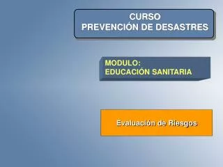 curso prevenci n de desastres