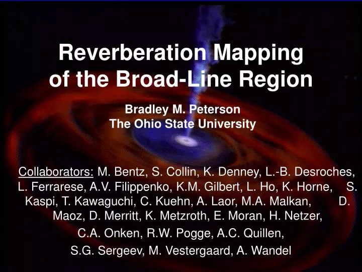 reverberation mapping of the broad line region