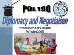 Diplomacy and Negotiation - slide 1