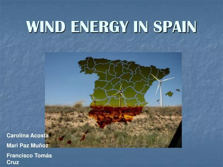 wind energy in spain