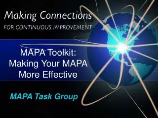 MAPA Task Group